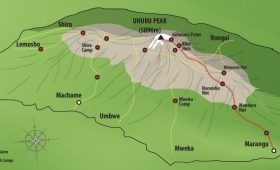 Kilimanjaro Routes-Map
